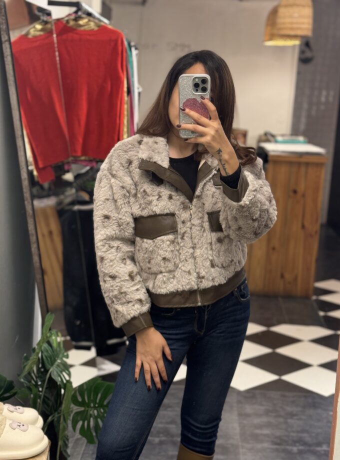 Sara Luxe Faux Fur Jacket