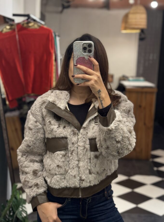 Sara Luxe Faux Fur Jacket