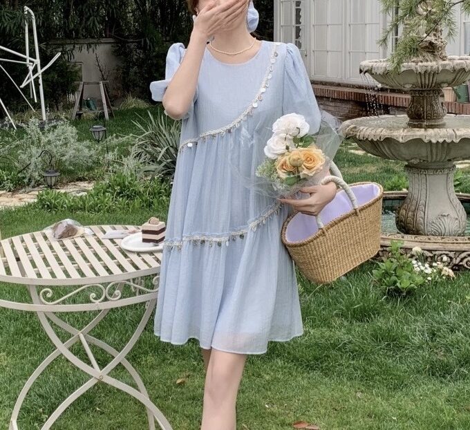 Lora Shells Embellished Dress