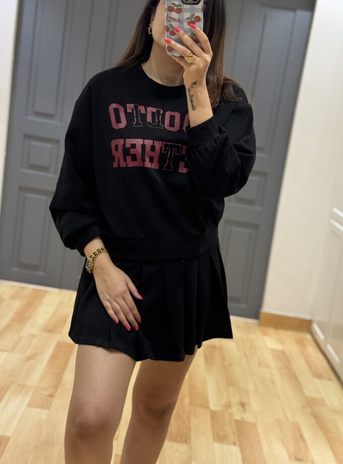 Goop Sweatshirt And Skort Coord Set