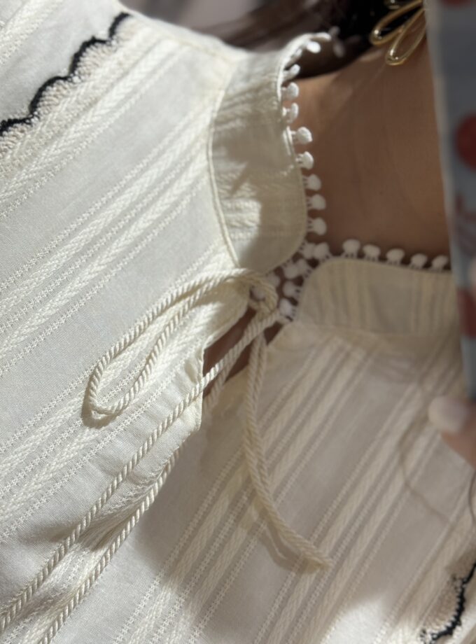 Ruffled Cap Sleeve Maxi Dress With Tussle Neck Ties