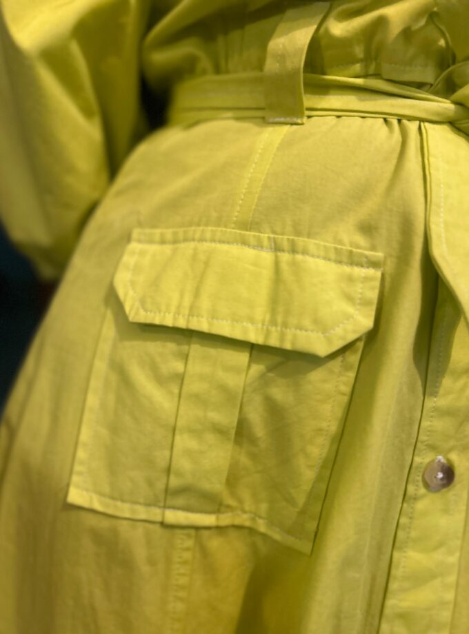 Almola cotton dress with belt