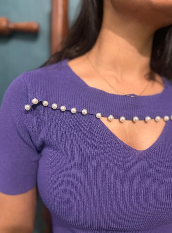 Yeti Pearl Embellished Top