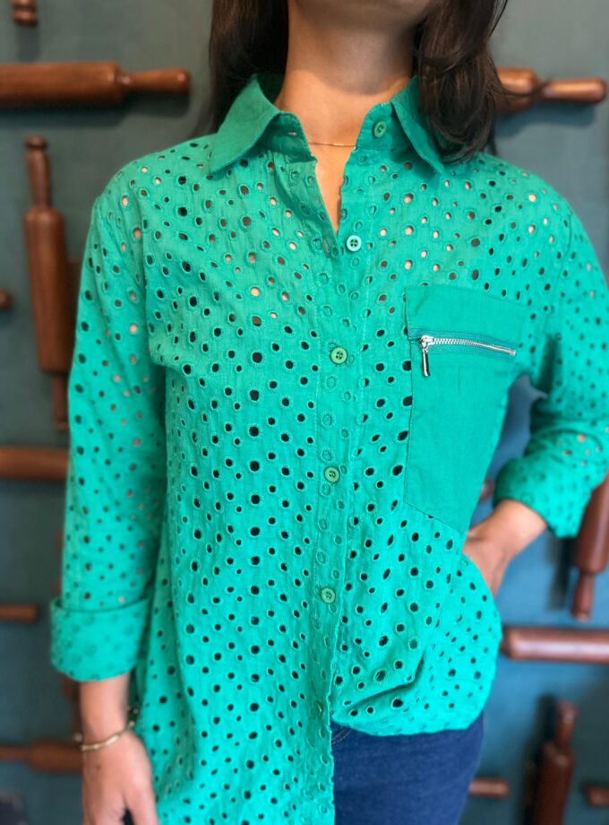 Schiffli cotton Shirt