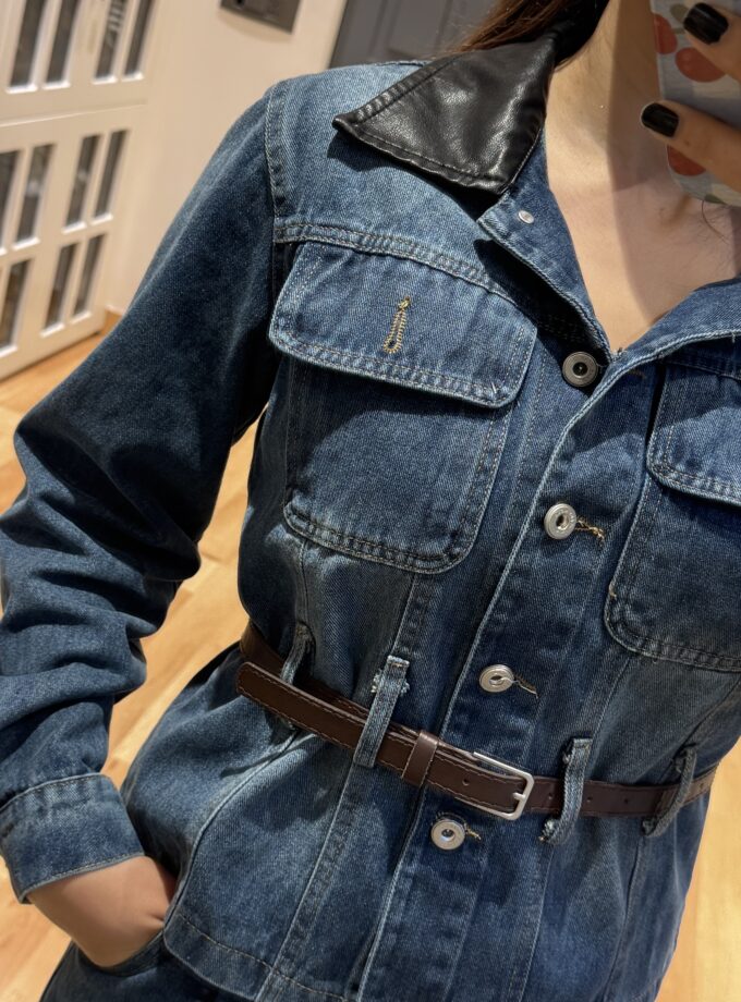 Juel Denim Jacket And Jeans With Belt