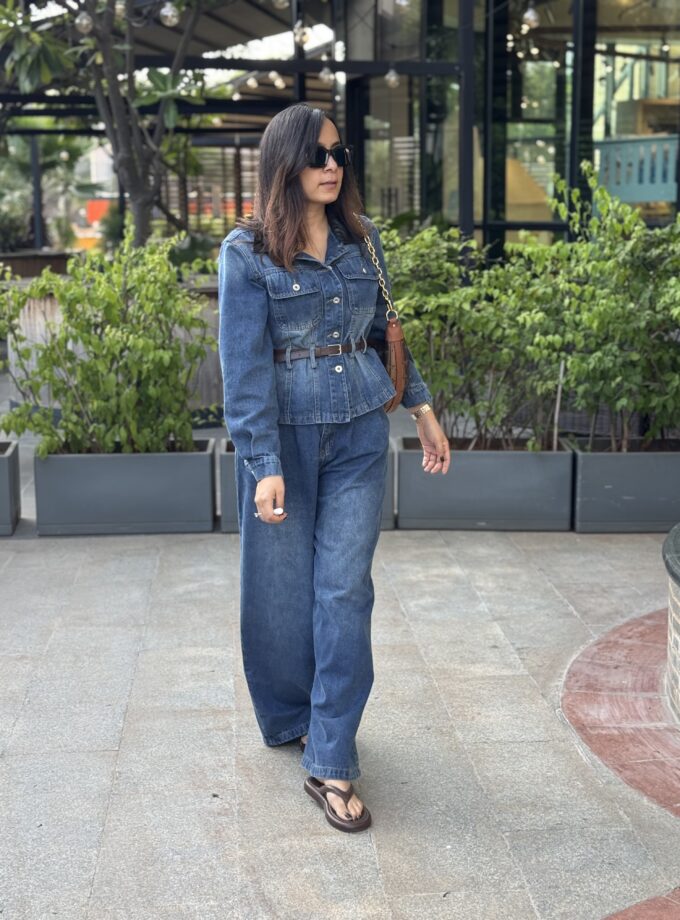 Juel Denim Jacket And Jeans With Belt