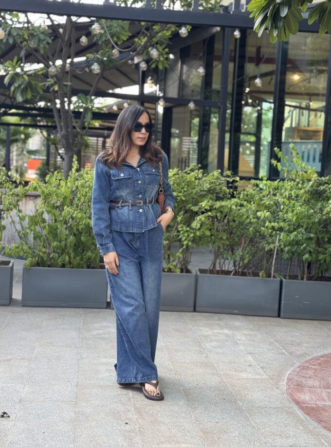 Juel Denim Jacket And Jeans With Belt