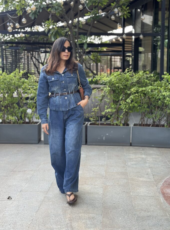 Juel Denim Jacket And Jeans With Belt