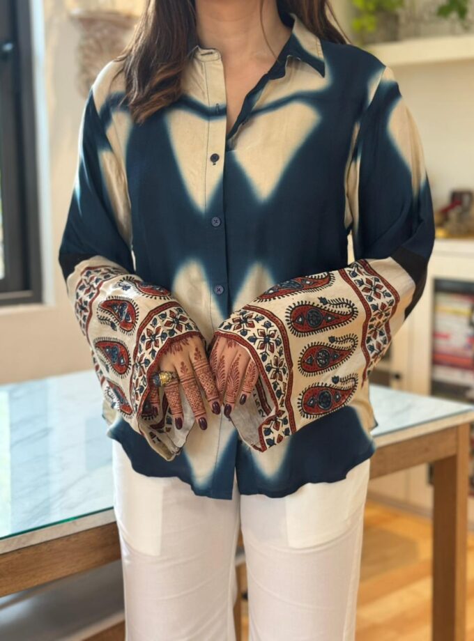 Ajrakh Shibori Shirt