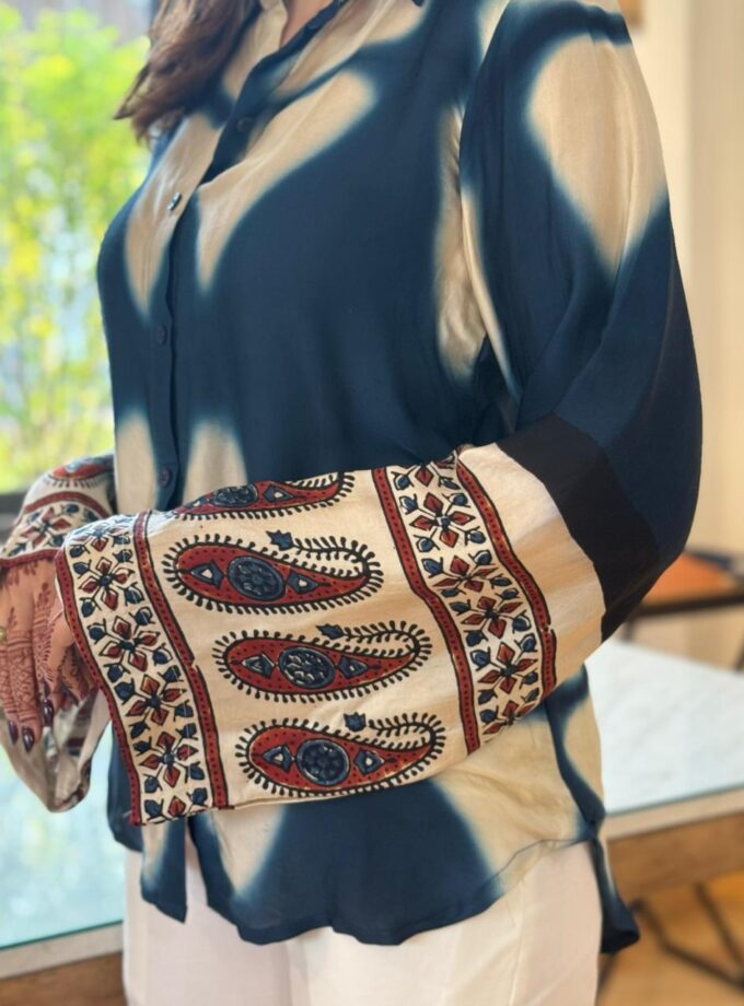 Ajrakh Shibori Shirt