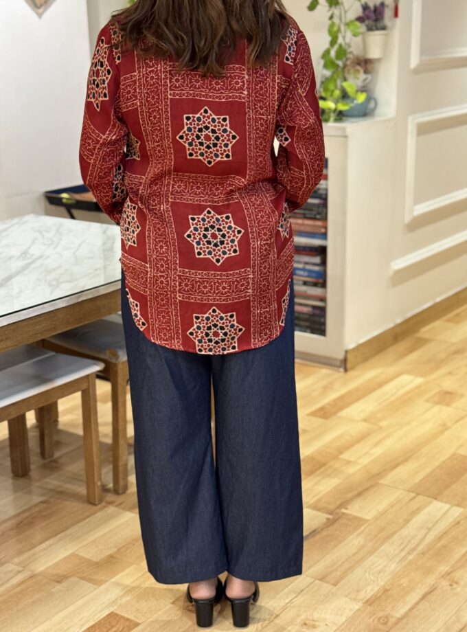 Ajrakh Denim coord set