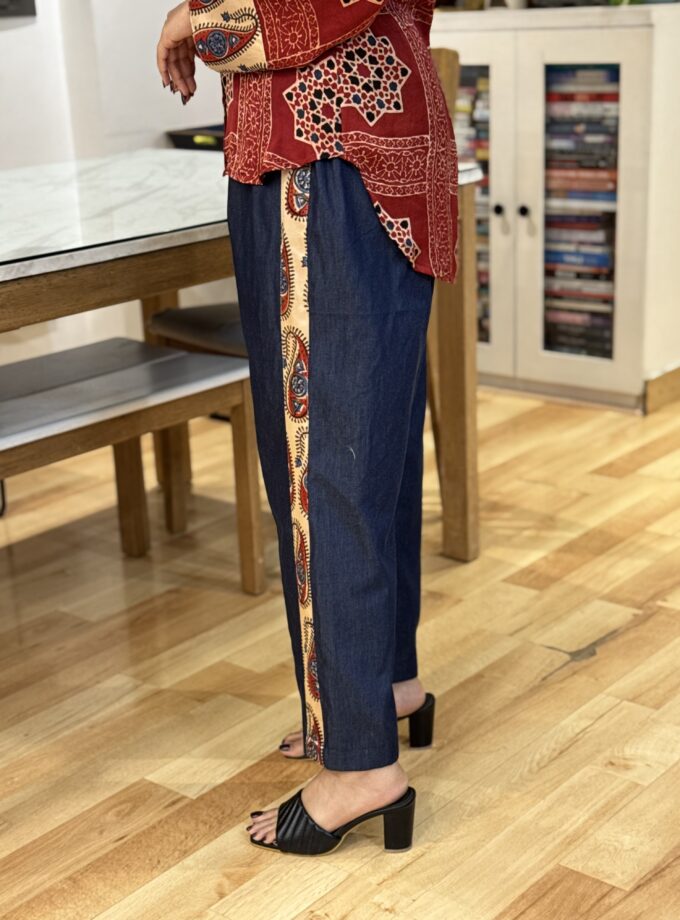 Ajrakh Denim coord set