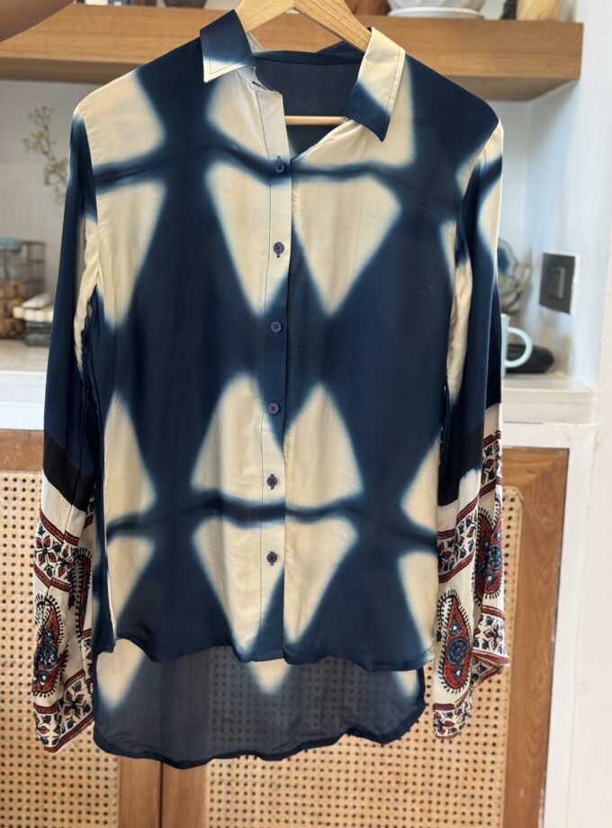 Ajrakh Shibori Shirt