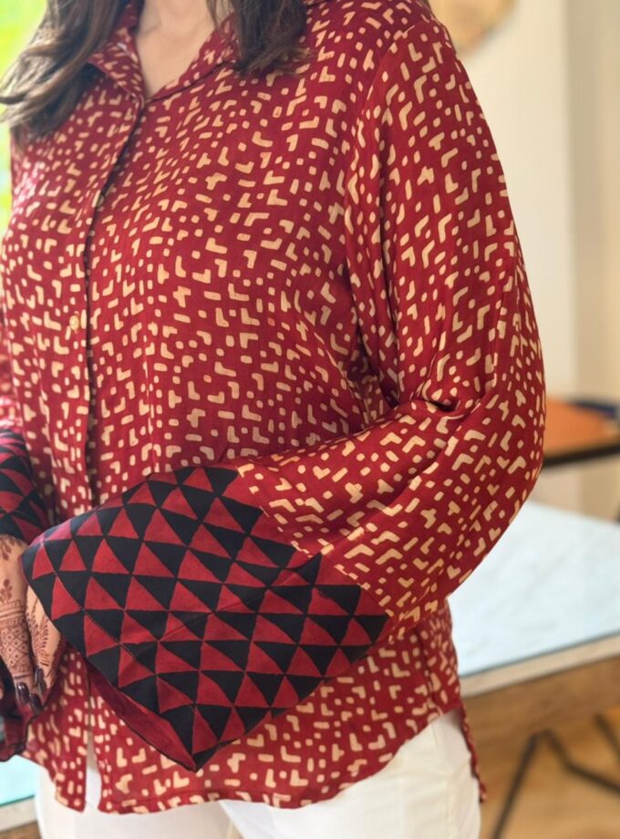 Ajrakh Maldhari Heritage Shirt