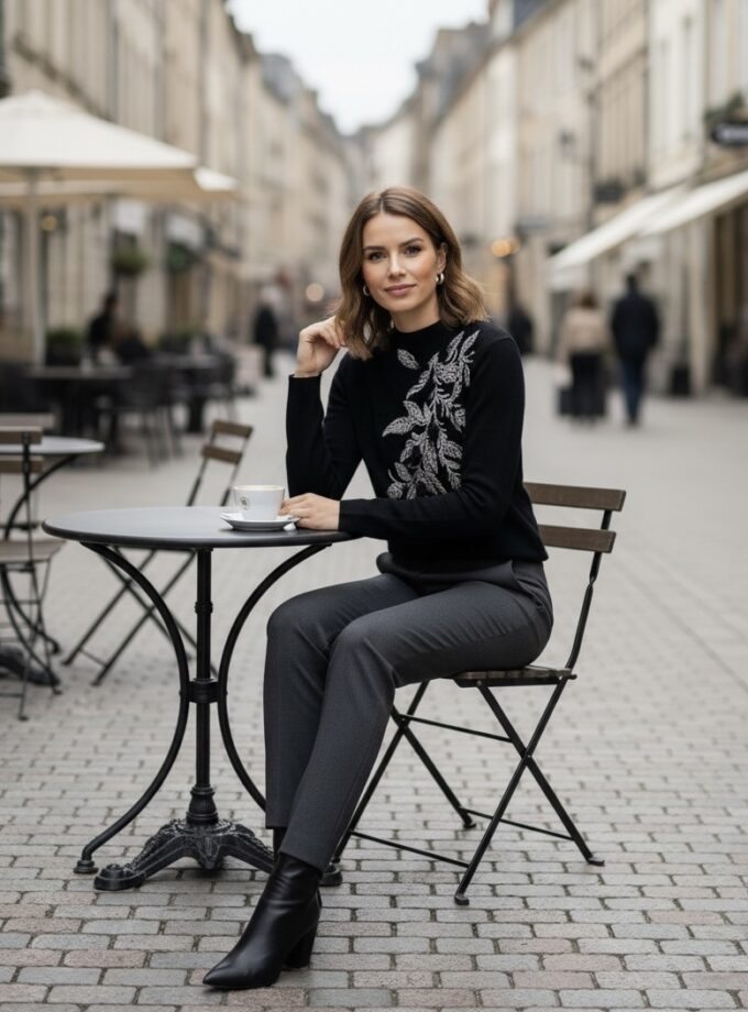 Melody Embellished Sweater-pullover