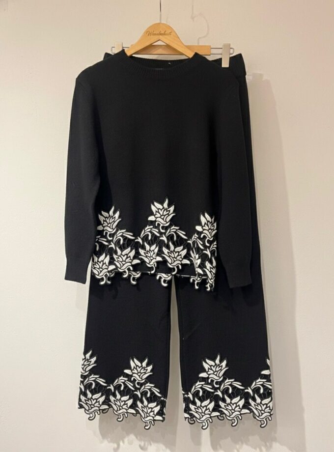 Snowy Sweater And Warm Pants Coord Set