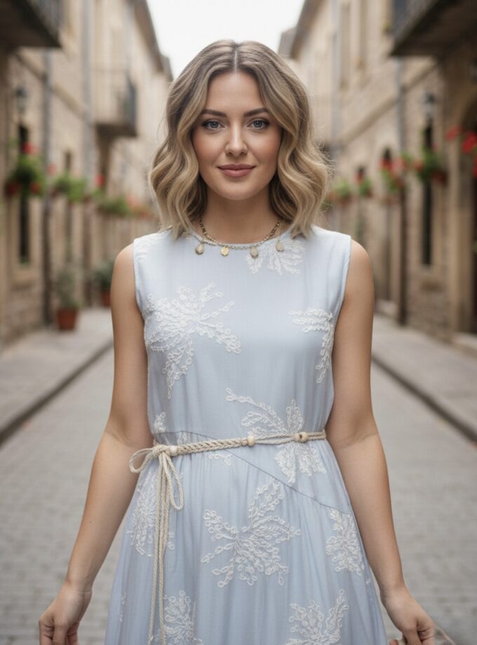 Nini Long Dress With Belt