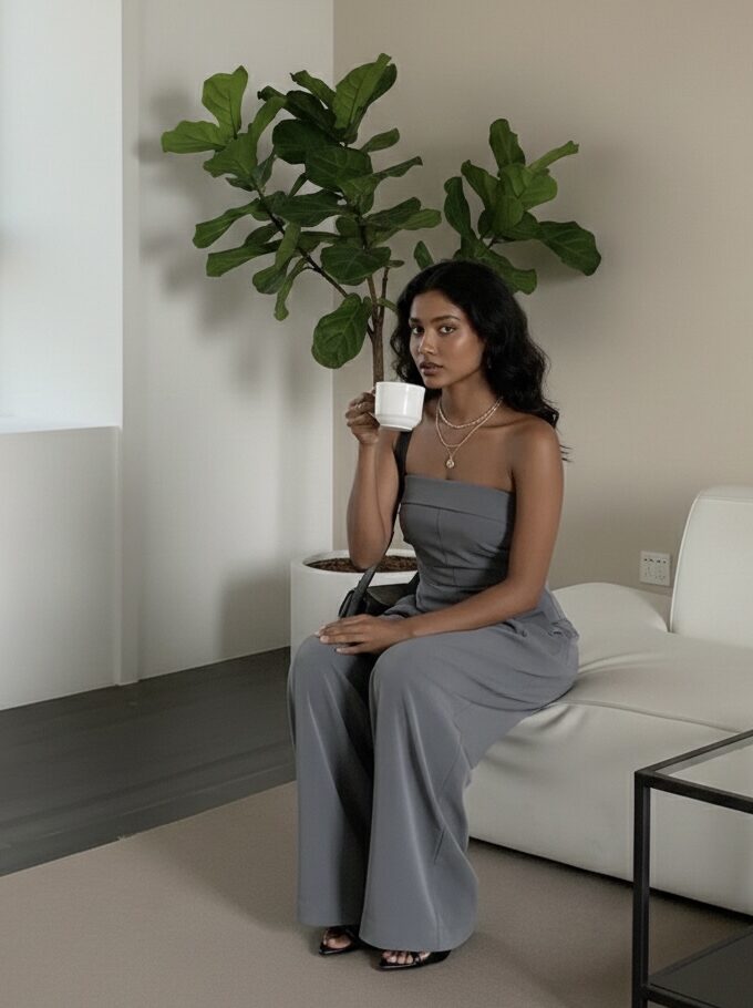 Mirso Tube Top And Pants Coord Set