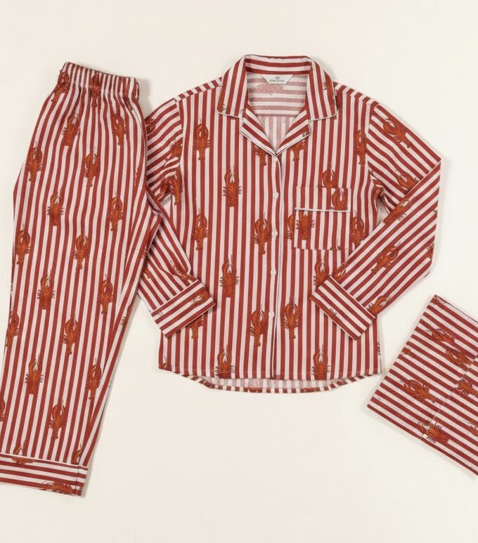 Scorpio Cotton Nightsuit With Pouch