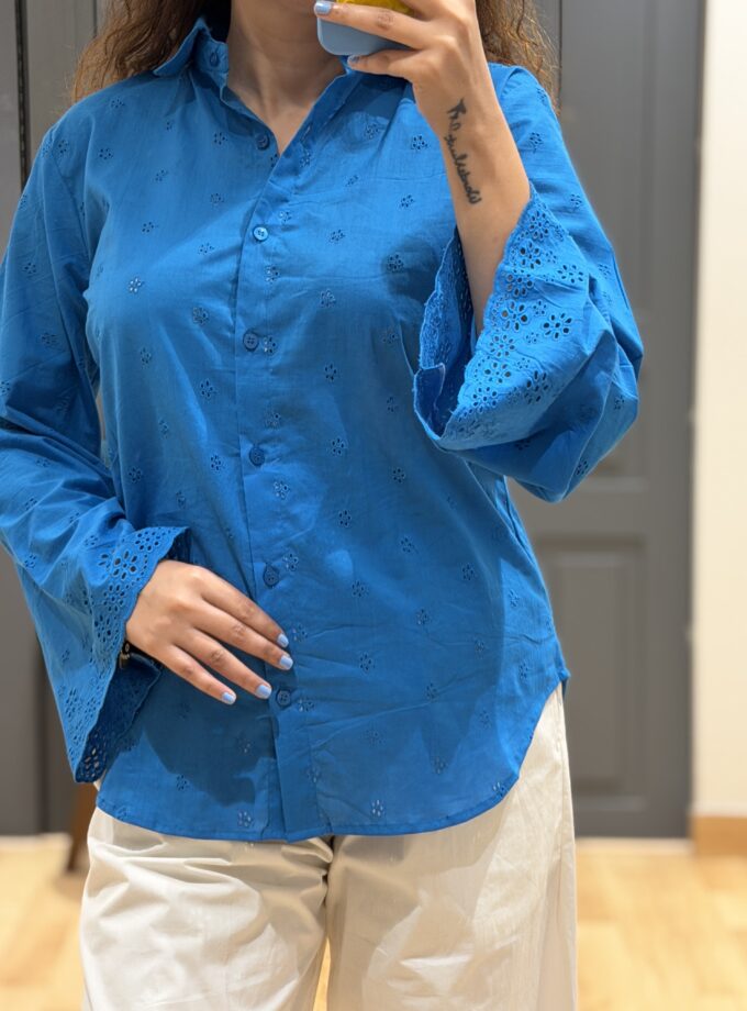 Reno Schiffli Cotton Shirt