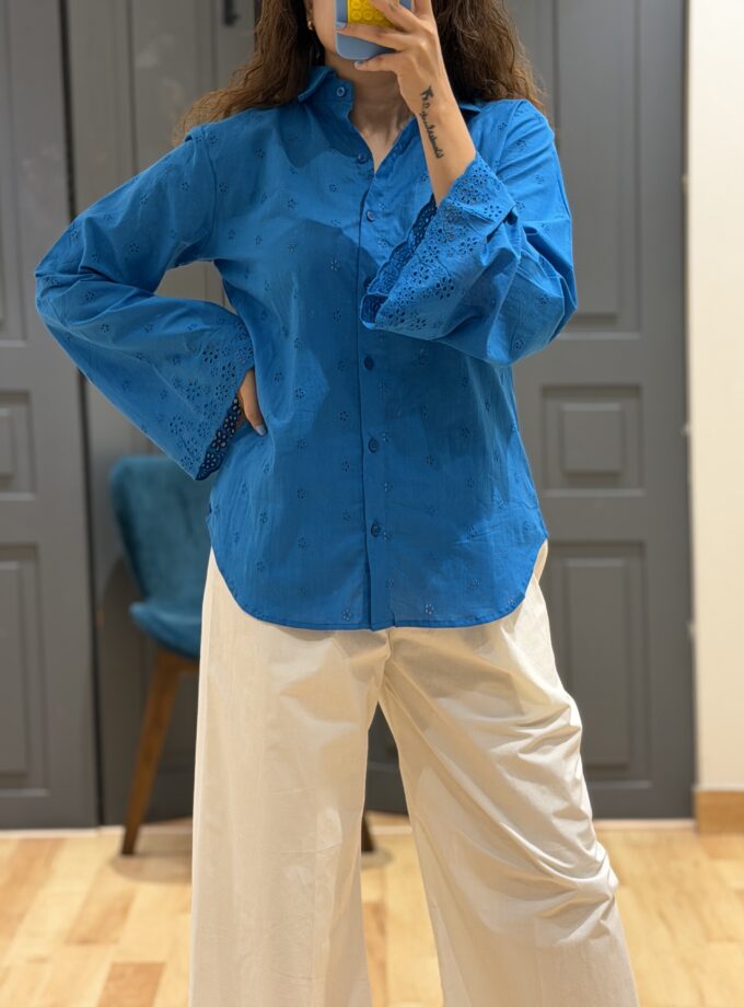 Reno Schiffli Cotton Shirt