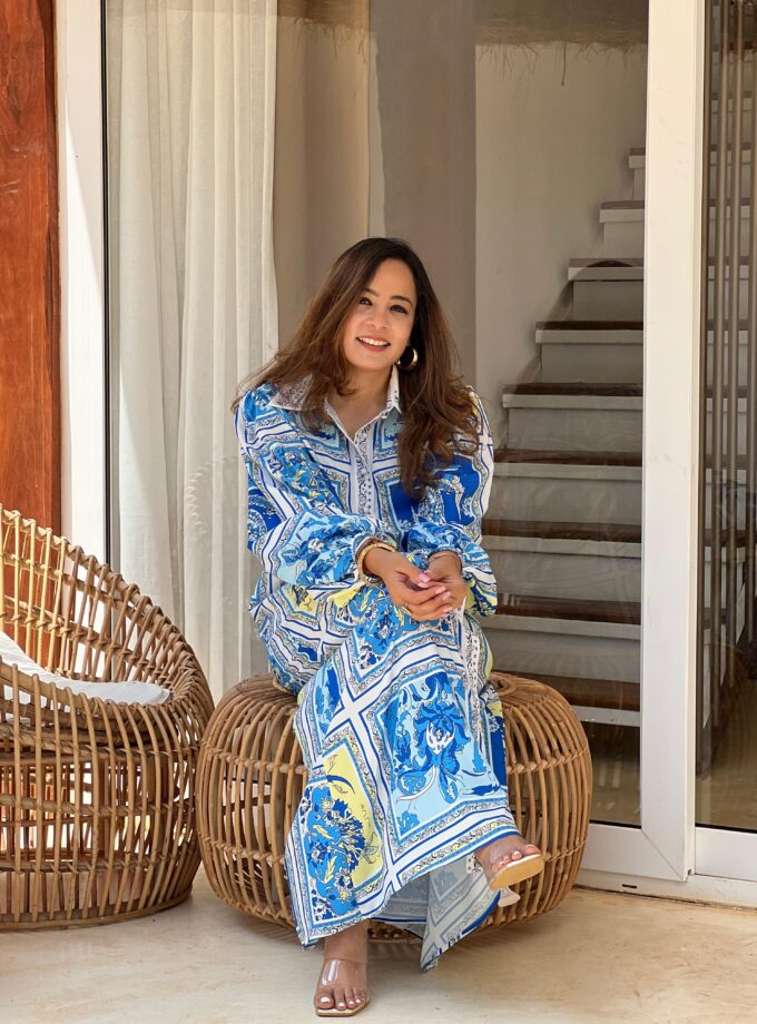 Tod Long printed Dress with belt