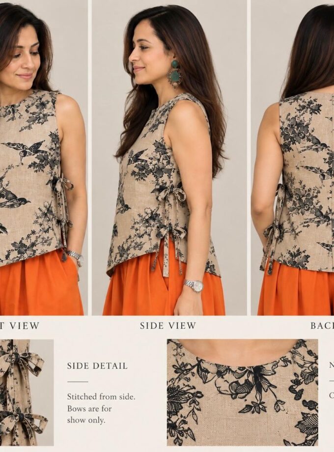 The sunbird top & balloon pants coord set