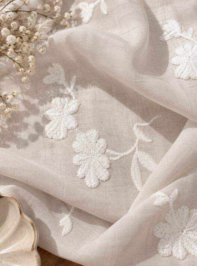 Nur Embroidered balloon pants and waist coat coord set